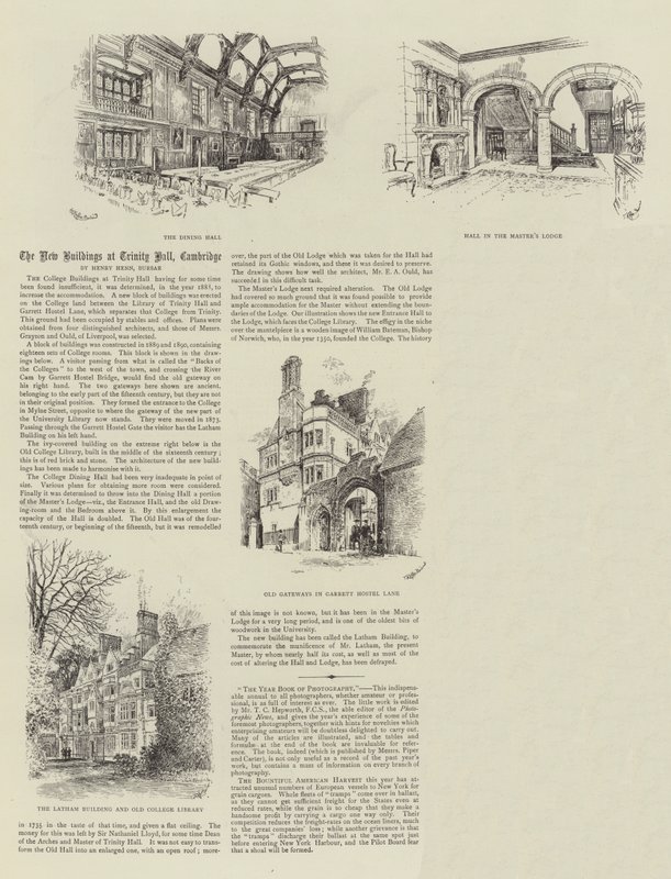 De Nieuwe Gebouwen bij Trinity Hall, Cambridge door Thomas Raffles Davison