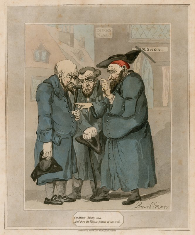 Krijg nog steeds geld door Thomas Rowlandson