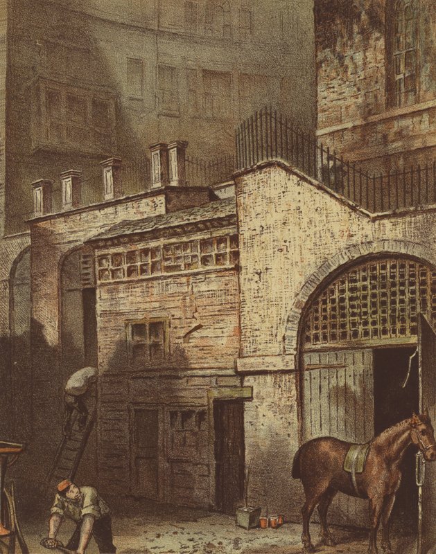 Gebouwen en trappen, onderaan Salisbury Street, Adelphi, Strand door Waldo Sargeant