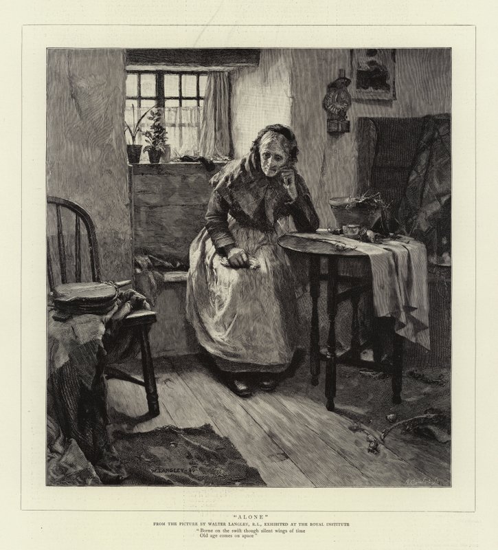 Alleen door Walter Langley