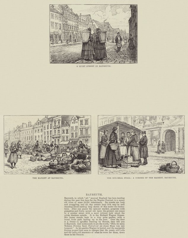 Schetsen van Bayreuth door Walter Paget