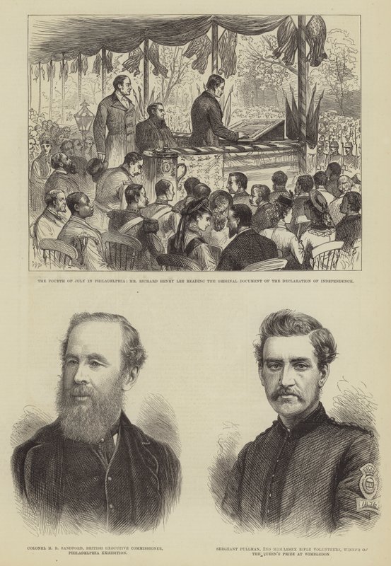 De vierde juli in Philadelphia door Walter Paget