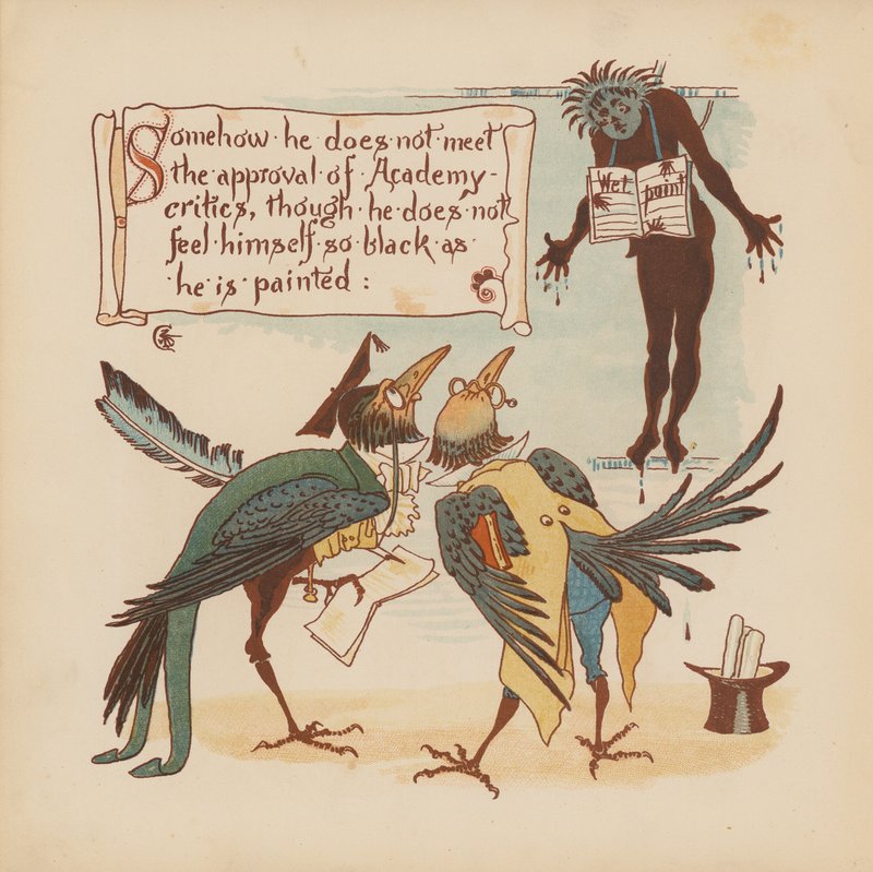 Illustratie voor Pothooks and Perseverance door Walter Crane door Walter (after) Crane