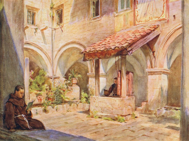 De Bovenste Klooster bij San Francesco, Ragusa door Walter Frederick Roofe Tyndale