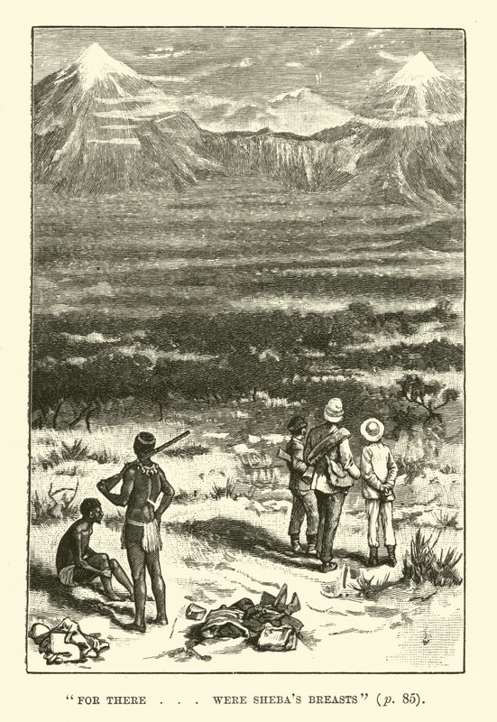 Illustratie voor King Solomons Mines door H. Rider Haggard door Walter Paget