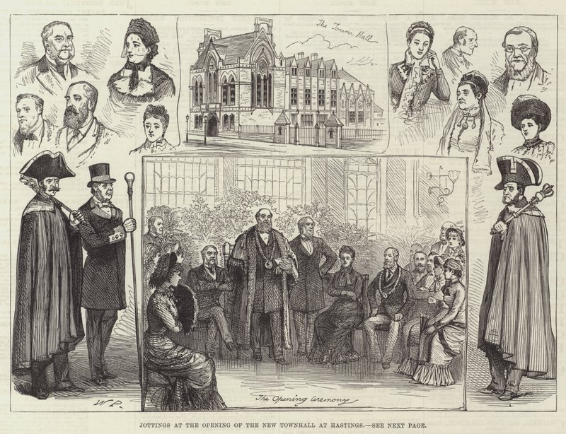 Aantekeningen bij de Opening van het Nieuwe Stadhuis in Hastings door Walter Paget