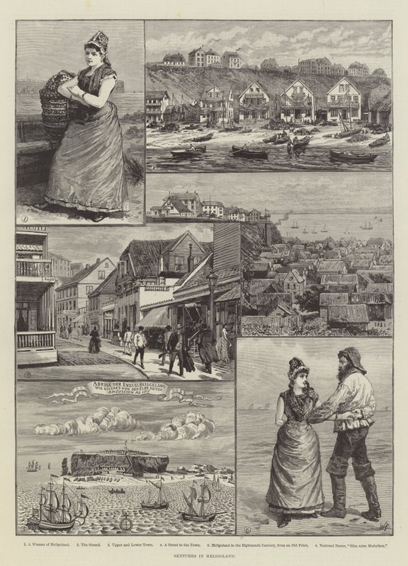 Schetsen in Helgoland door Walter Paget