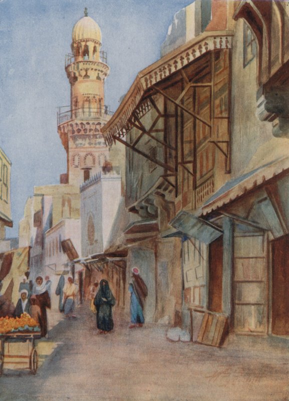 Moskee van Sultan Bibars, Caïro door Walter Spencer Stanhope Tyrwhitt