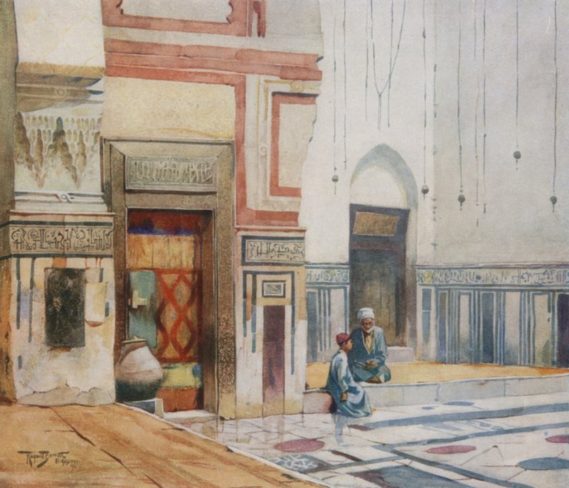 De moskee El Ghoree, Caïro door Walter Spencer Stanhope Tyrwhitt