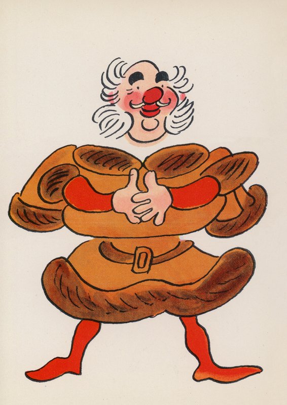 Figuren uit kinderboeken: Falstaff door Walter Trier