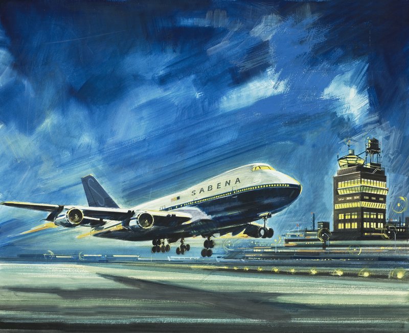 Sabena. Passagiersvliegtuigen door Wilf (20th century) Hardy
