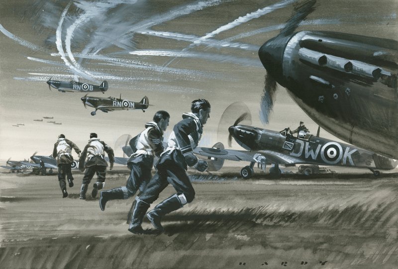 De Slag om Groot-Brittannië door Wilf (20th century) Hardy