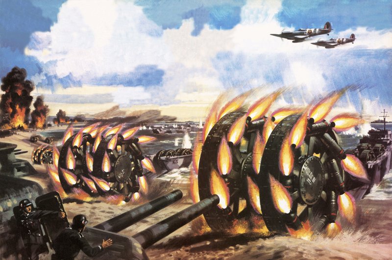 De machtige Panjandrum, het wapen dat niet werkte door Wilf (20th century) Hardy