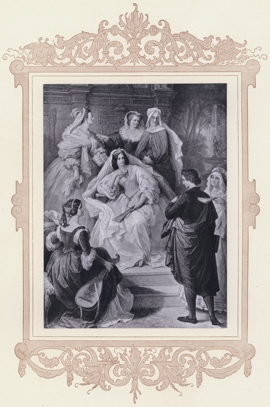 Leonore, Torquato Tasso door Wilhelm von (after) Kaulbach