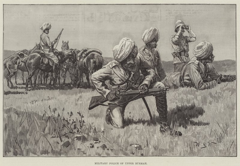 Militaire politie van Opper-Birma door William Barnes Wollen