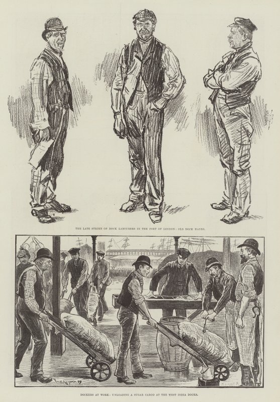 Londense Dokstaking van 1889 door William Douglas Almond