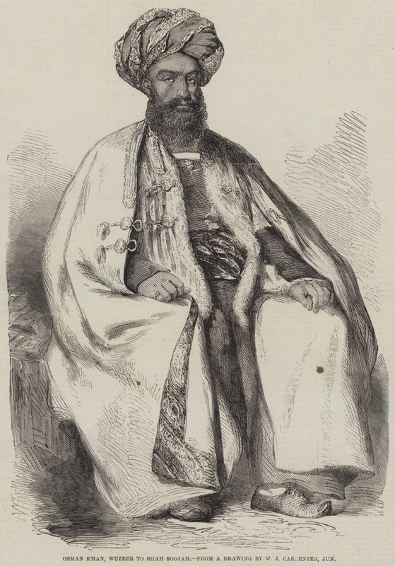 Osman Khan, Wuzeer van Shah Soojah door William Carpenter