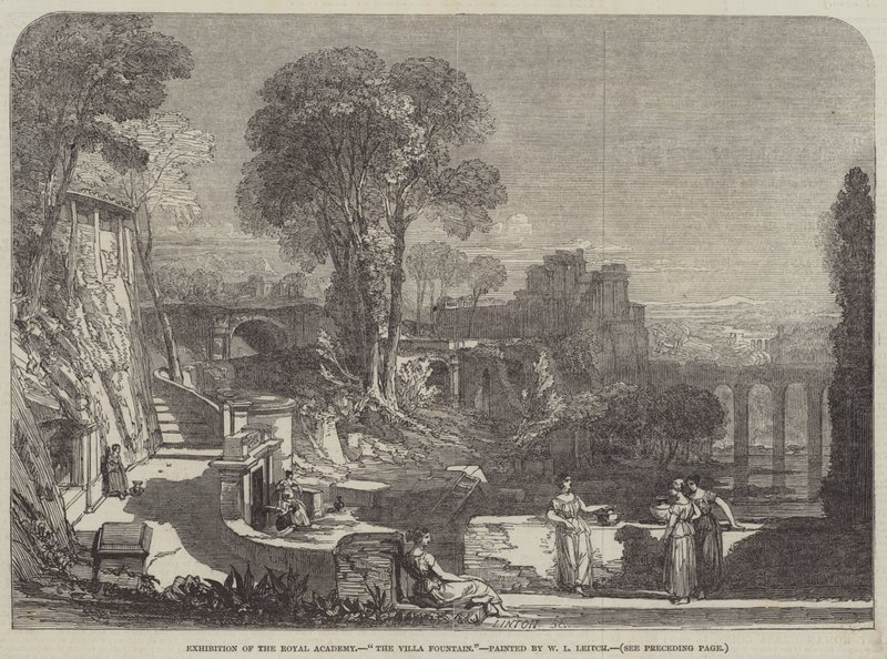 De villa fontein door William Leighton Leitch