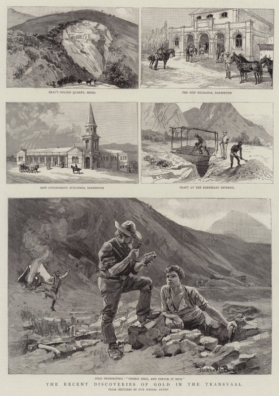 De recente goudvondsten in de Transvaal door William Lockhart Bogle