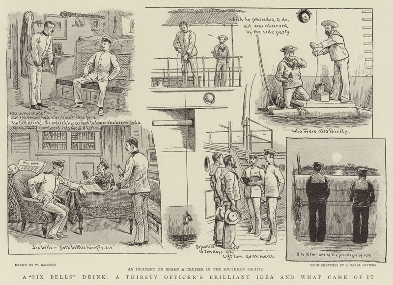 Een Zes Klokken Drink, een Briljant Idee van een Dorstige Officier en wat ervan kwam door William Ralston