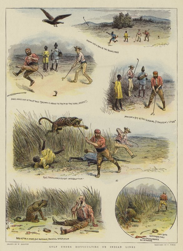 Golf onder Moeilijke Omstandigheden op Indiase Links door William Ralston