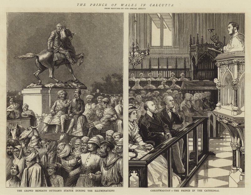 De Prins van Wales in Calcutta door William Ralston