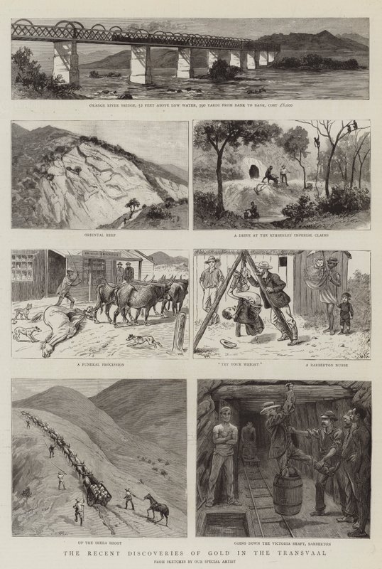 De Recente Ontdekkingen van Goud in de Transvaal door William Ralston