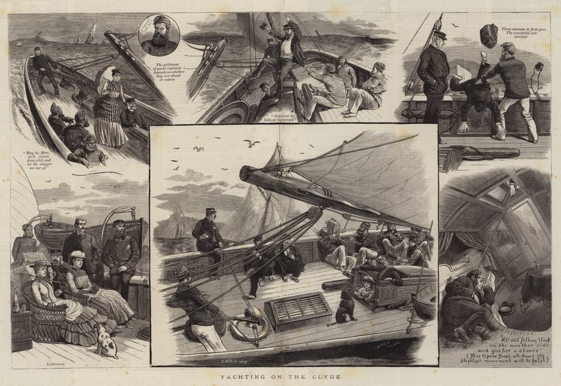 Zeilen op de Clyde door William Ralston