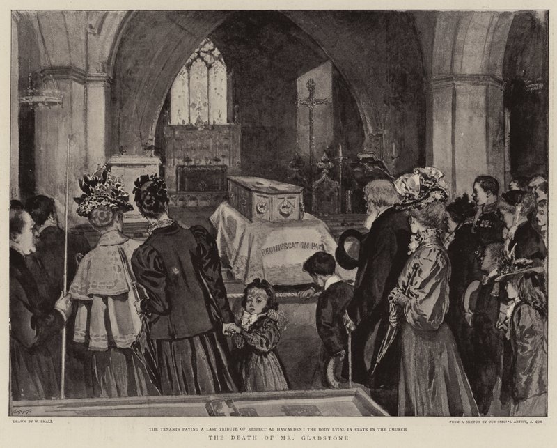 De Dood van Mr Gladstone door William Small