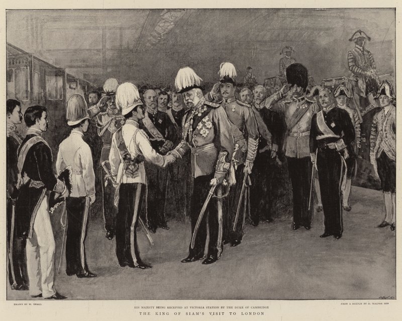 Het bezoek van de koning van Siam aan Londen door William Small