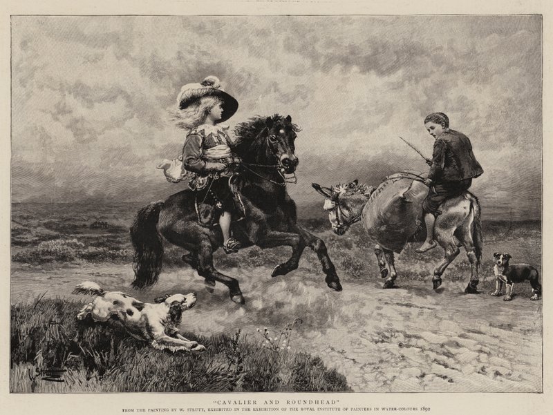Cavalier en Roundhead door William Strutt