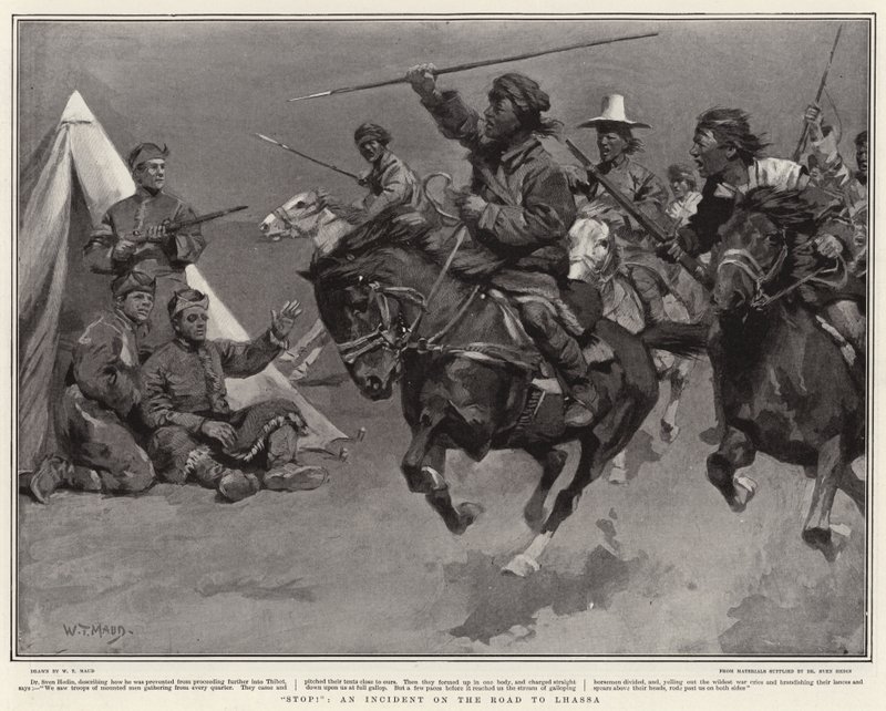 Stop!, een Incident op de Weg naar Lhassa door William T. Maud