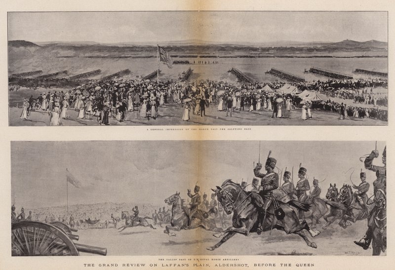 De grote parade op Laffan