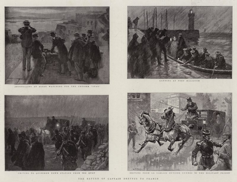 De terugkeer van kapitein Dreyfus naar Frankrijk door William T. Maud