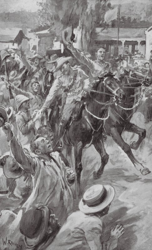De bevrijding van Ladysmith door William (after) Rainey