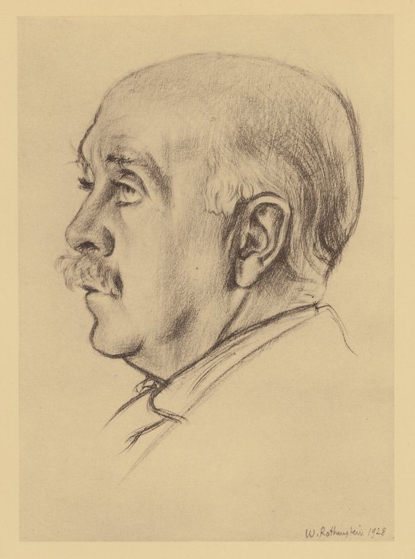 Portret van Max Beerbohm door William (after) Rothenstein
