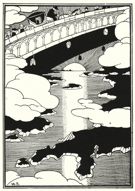 Illustratie voor de avonturen van Baron Munchausen door William (after) Strang