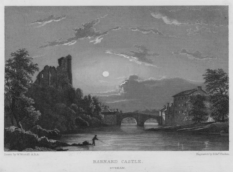 Barnard Kasteel, Durham door William (after) Westall