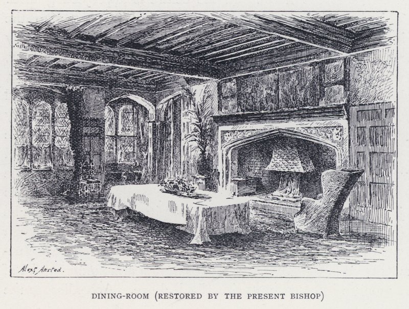 Eetkamer, gerestaureerd door de Huidige Bisschop door William Alexander Ansted