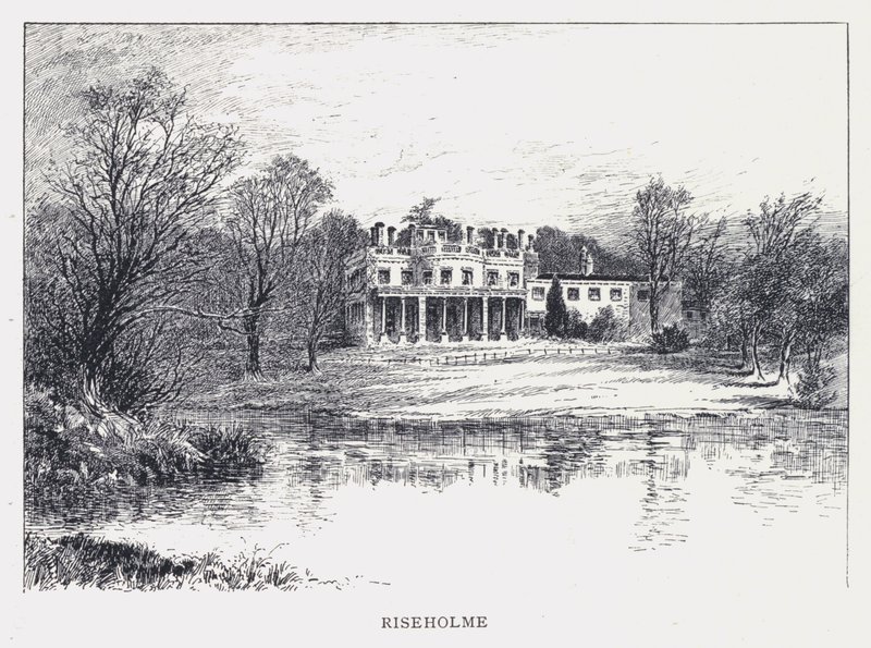 Riseholme (gravure) door William Alexander Ansted