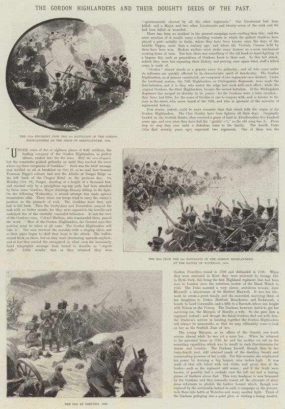 De Gordon Highlanders en hun Dappere Daden uit het Verleden door William Barnes Wollen