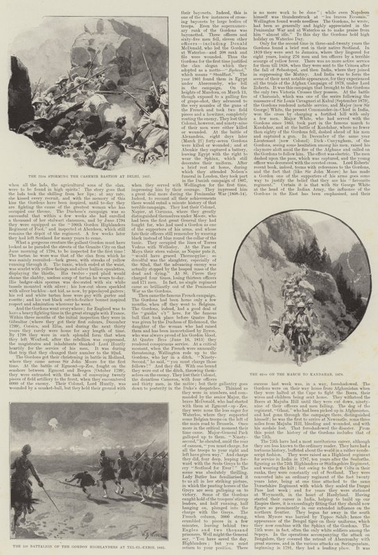 De Gordon Highlanders en hun dappere daden uit het verleden door William Barnes Wollen