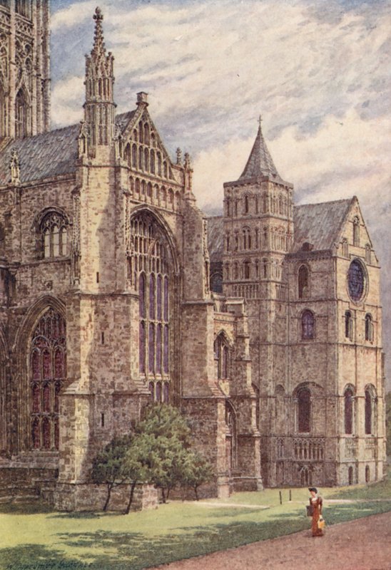 De zuidkant van de kathedraal, Canterbury door William Biscombe Gardner