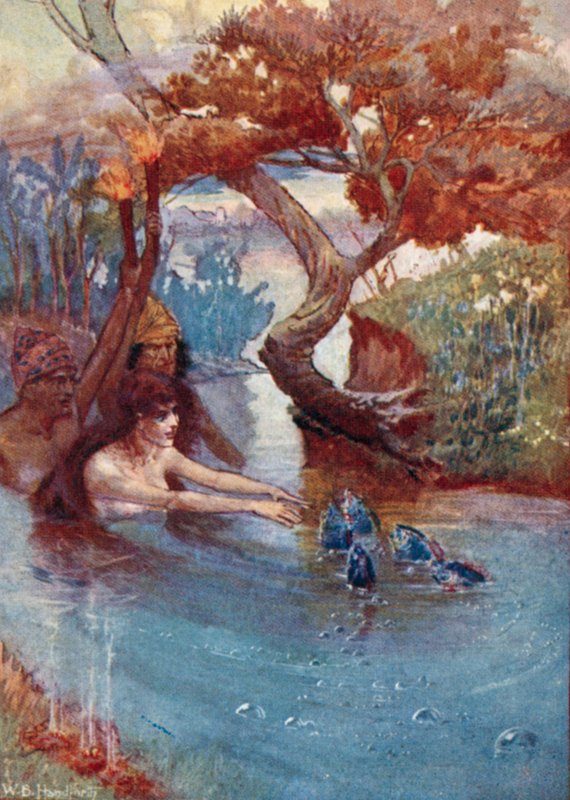 Illustratie voor Vathek, An Arabian Tale, door William Beckford door William Bradshaw Handforth