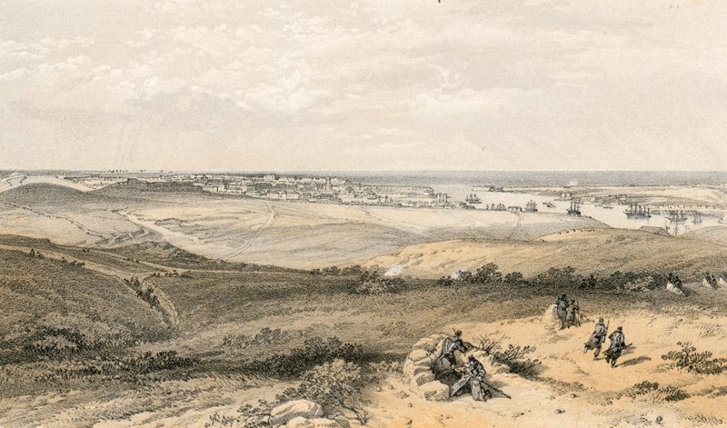 Sebastopol vanuit het oosten, of uiterst rechts van de Engelse aanval door William 