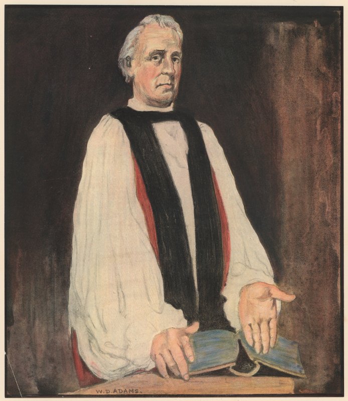 De Bisschop, "Laat uw licht zo schijnen" door William Dacres Adams