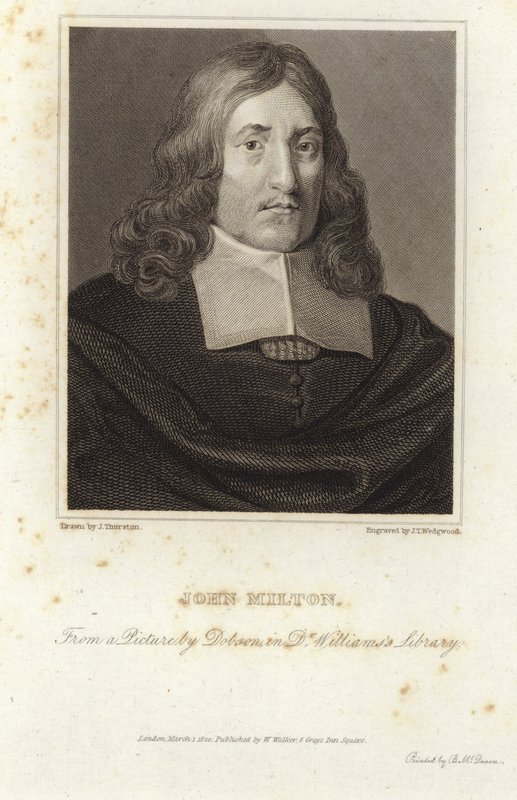 Portret van John Milton door William Dobson