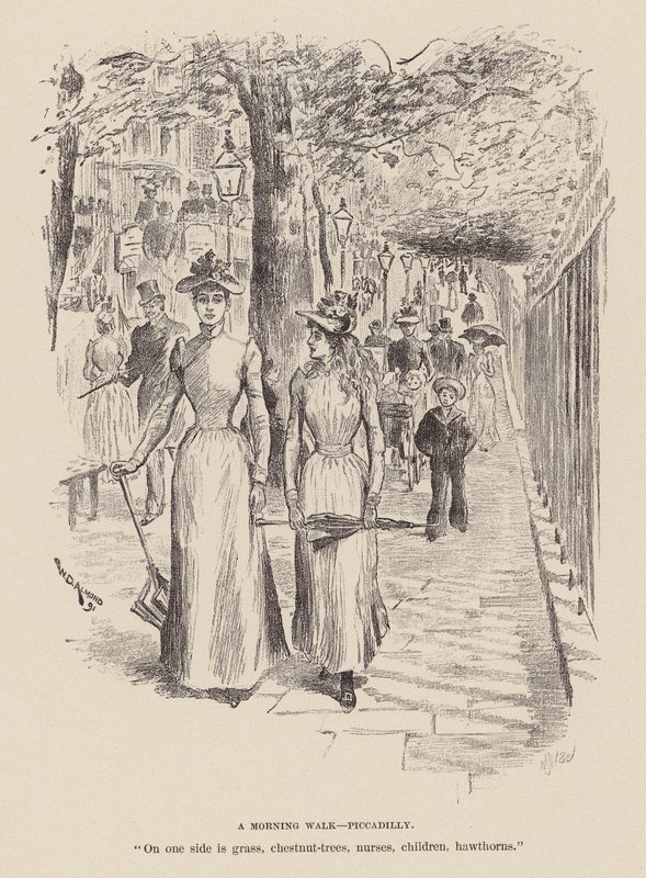 Een ochtendwandeling, Piccadilly door William Douglas Almond