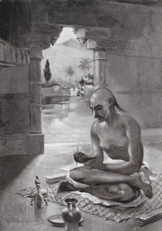 Kalidasa schrijft de "Wolk Boodschapper," 375 AD door William Douglas Almond