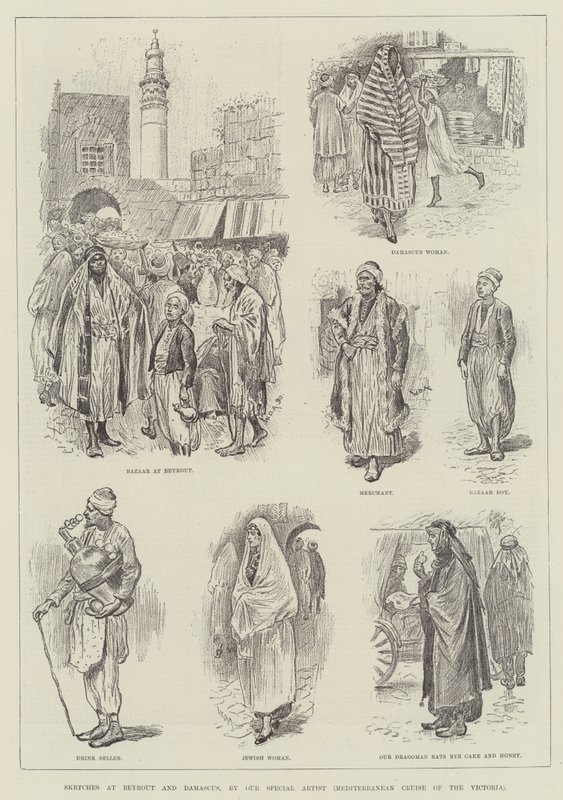 Schetsen in Beiroet en Damascus door William Douglas Almond